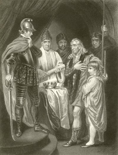 Balliol surrendering his crown to Edward I by John Opie